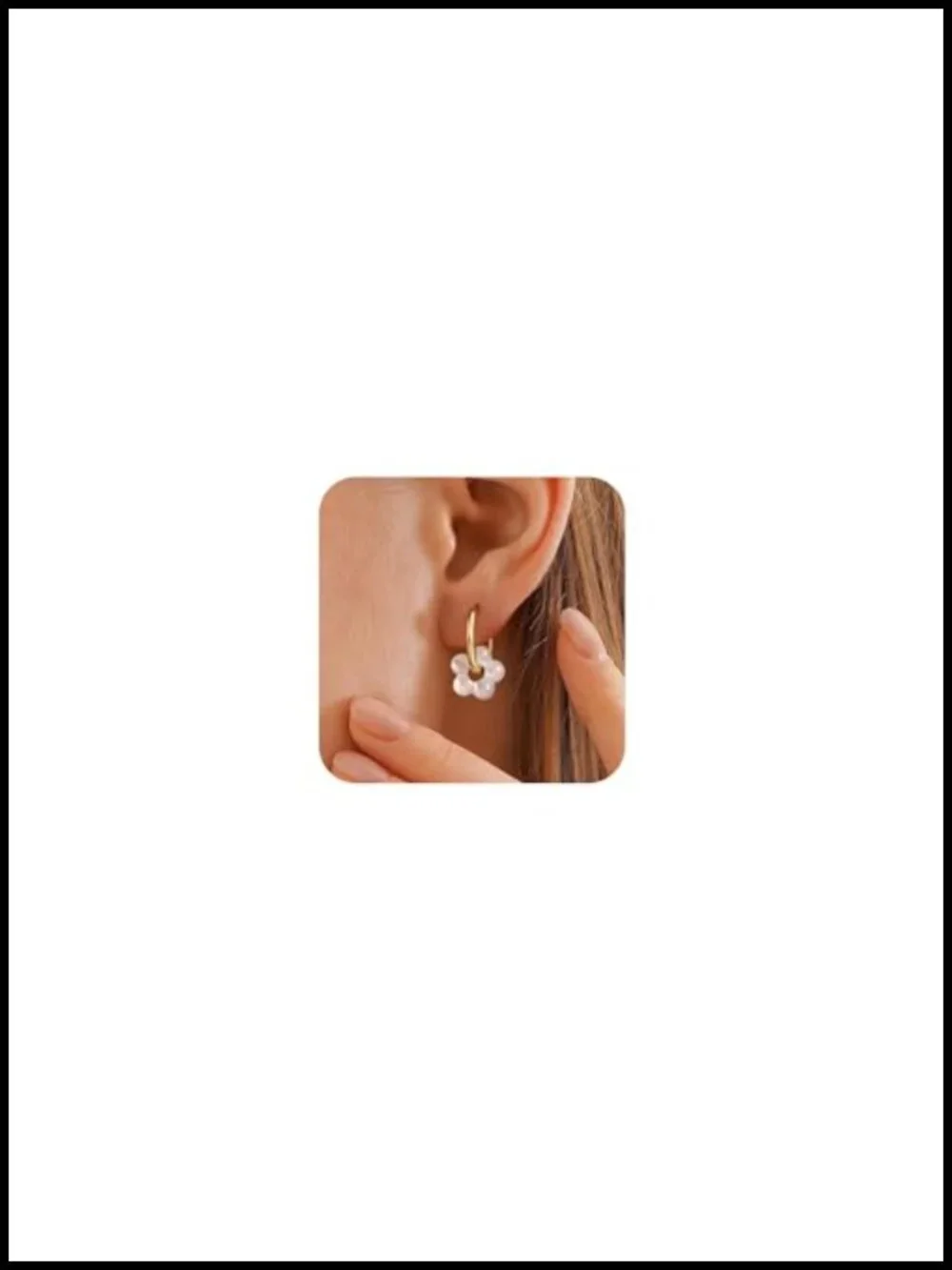 Pearl Drop Earrings for Women, 14K Gold Plated Dangle, Hypoallergenic, Gift